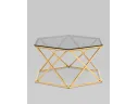Журнальный столик STOOL GROUP Круз 93*80 Стекло smoke/Сталь золото арт. 6481813301