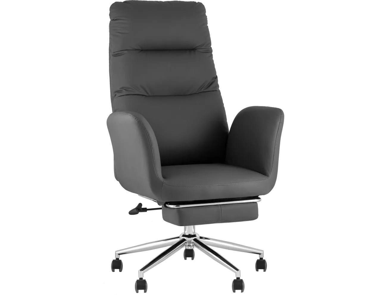 Кресло руководителя STOOL GROUP Solid NC с оттоманкой Серый арт. 5298896304