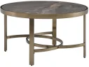 Стол журнальный STOOL GROUP Адриана 80*80 Серая керамика, сталь шампань арт. 9337788402