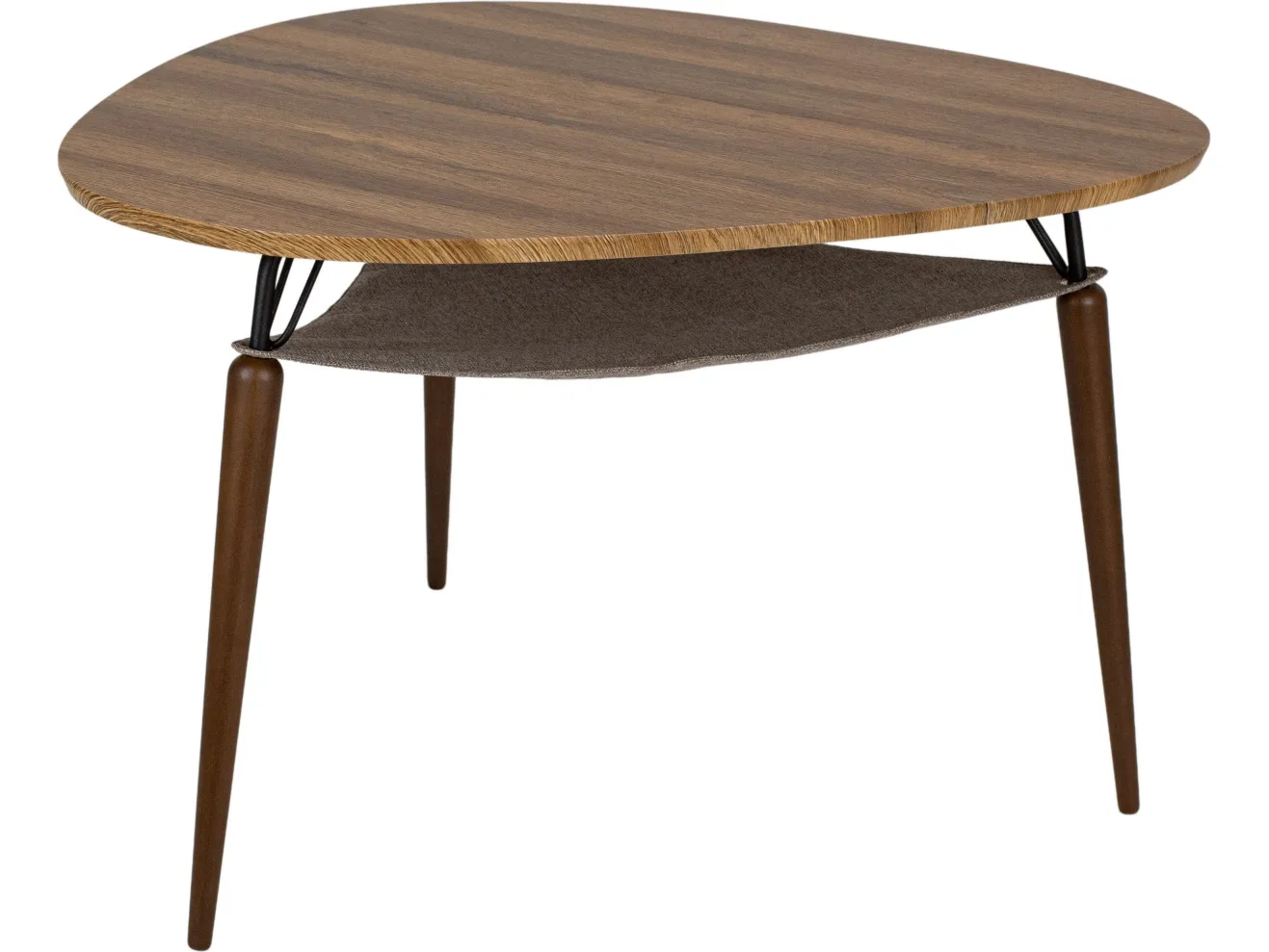 Стол журнальный Мебелик БьютиСтайл 39 дуб вотан/черный/вотан арт. 7432991002