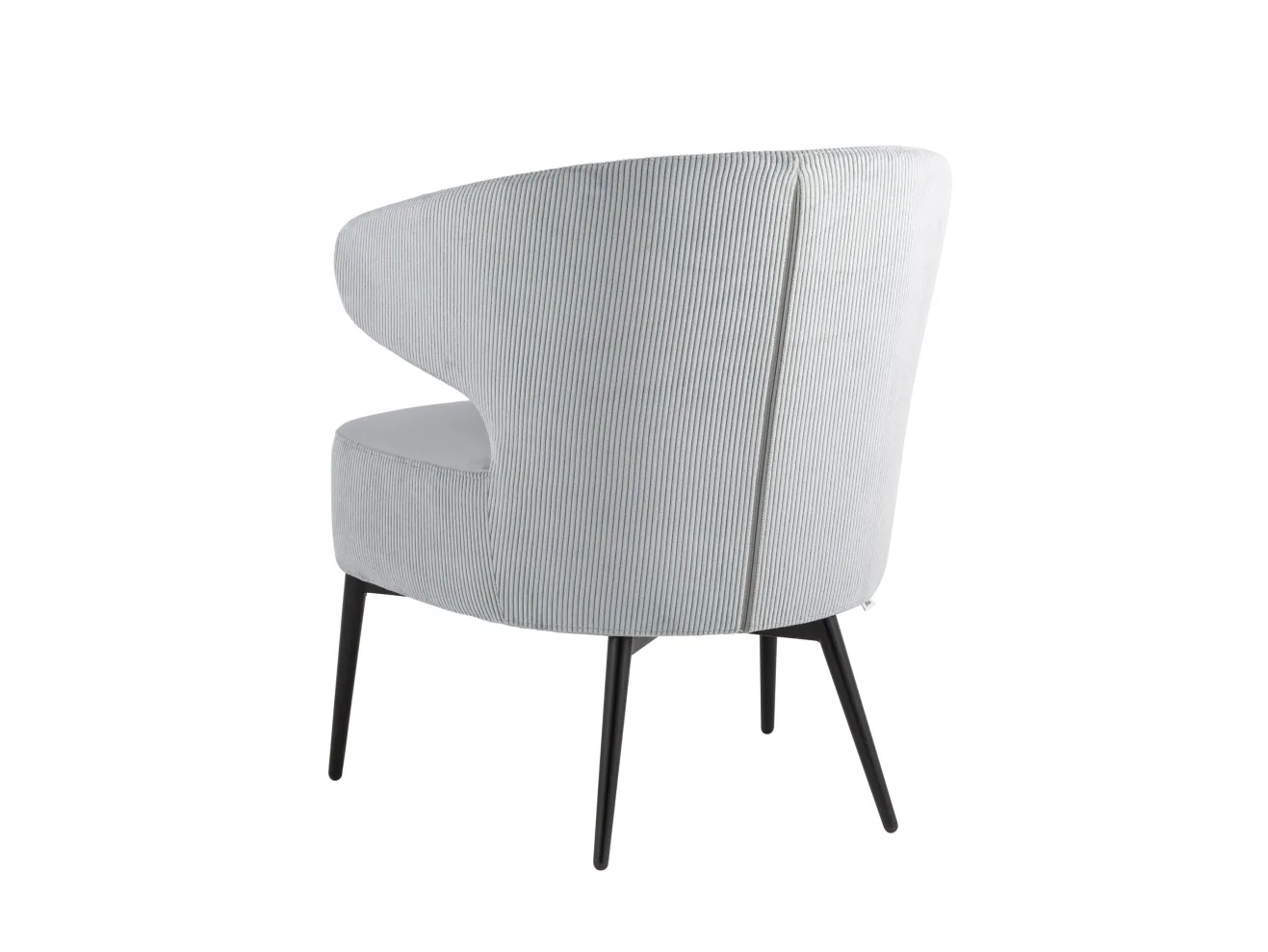 Кресло лаунж STOOL GROUP Royal Stripes Велюр серый арт. 1582617902
