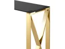 Консоль Stool Group КРОСС 115х30 Стекло smoke/Сталь золото арт. 6789824102