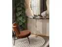Консоль Stool Group АЛЬБА 115х30 Стекло черное/Сталь золото арт. 7879123501