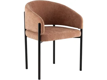 Стул обеденный STOOL GROUP Делия Шенилл коралловый