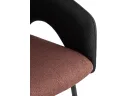 Кресло лаунж STOOL GROUP Afrida Рогожка черный/бордо арт. 2871302604