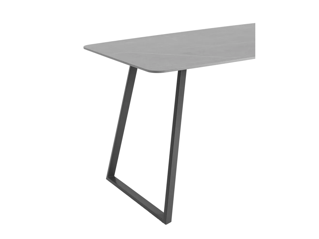Стол обеденный STOOL GROUP Vermont 140*80 Керамика темная, ножки серые арт. 5221151103