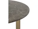Стол журнальный STOOL GROUP Кассия 90*90 Темная керамика, сталь шампань арт. 6542009802