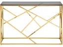 Консоль Stool Group АРТ ДЕКО 115х30 Стекло smoke/Сталь золото арт. 3299989503
