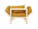 Кресло Мебелик Бинго savana plus yellow/лак арт. 6951680901