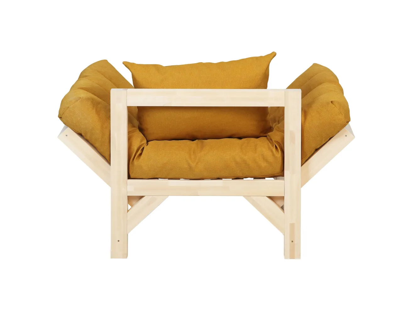 Кресло Мебелик Бинго savana plus yellow/лак арт. 6951680901