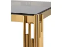 Журнальный столик Stool Group ГЭТСБИ 55х55 Стекло smoke/Сталь золото арт. 0494857103