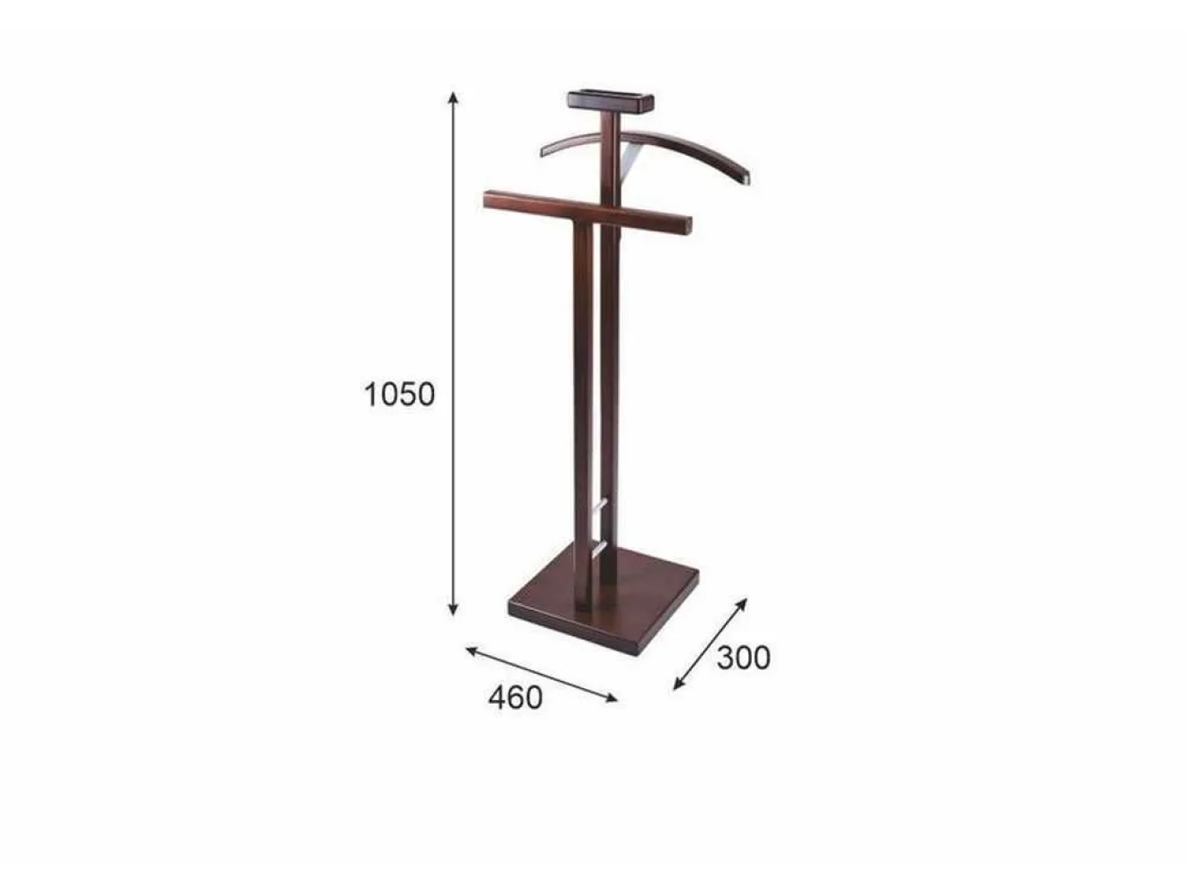 Вешалка костюмная Мебелик ГАЛАНТ 340 Темно-коричневый арт. 0476080701