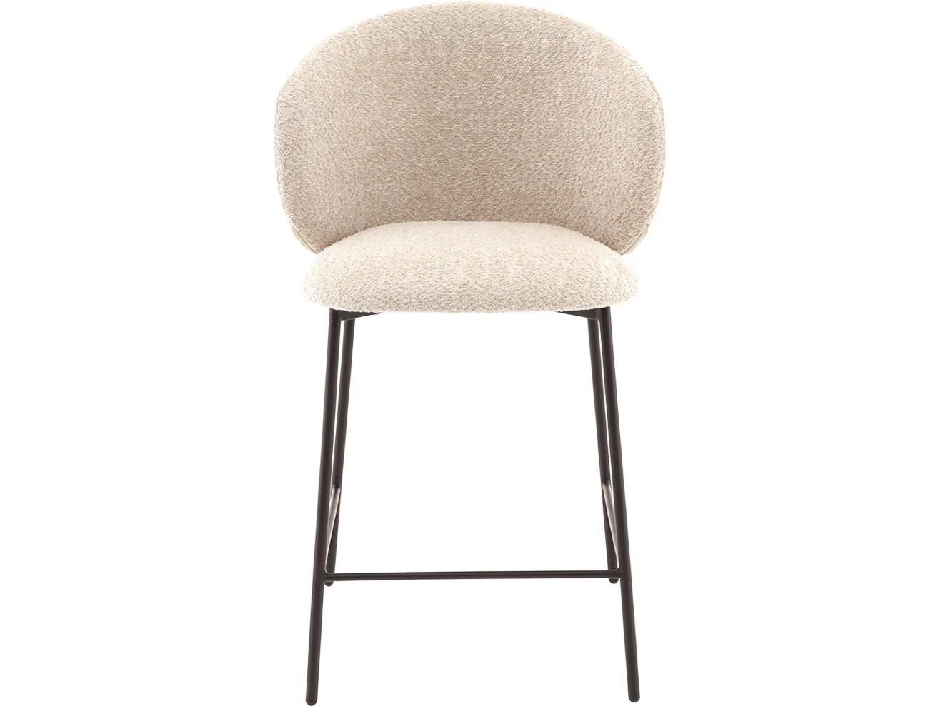 Стул полубарный STOOL GROUP Блейз Букле капучино, каркас серо-коричневый арт. 5591618407