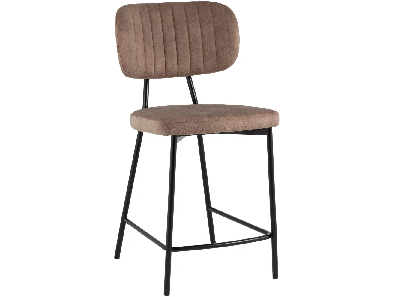 Стул полубарный STOOL GROUP Ханна Иск. замша коричневый арт. 4310681308