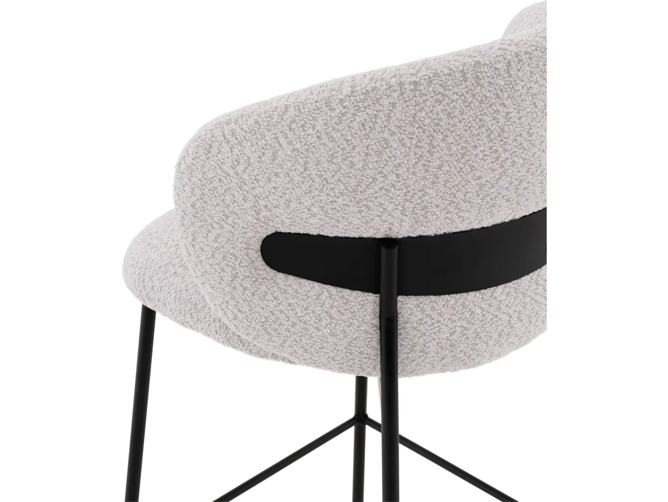 Стул полубарный STOOL GROUP Блейз Букле светло-серый арт. 5591618402