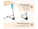 Cтол Sheffilton SHT-T-TN30 г5-7, двухм береза/алюминиевый металлик/голубой арт. 9044688704