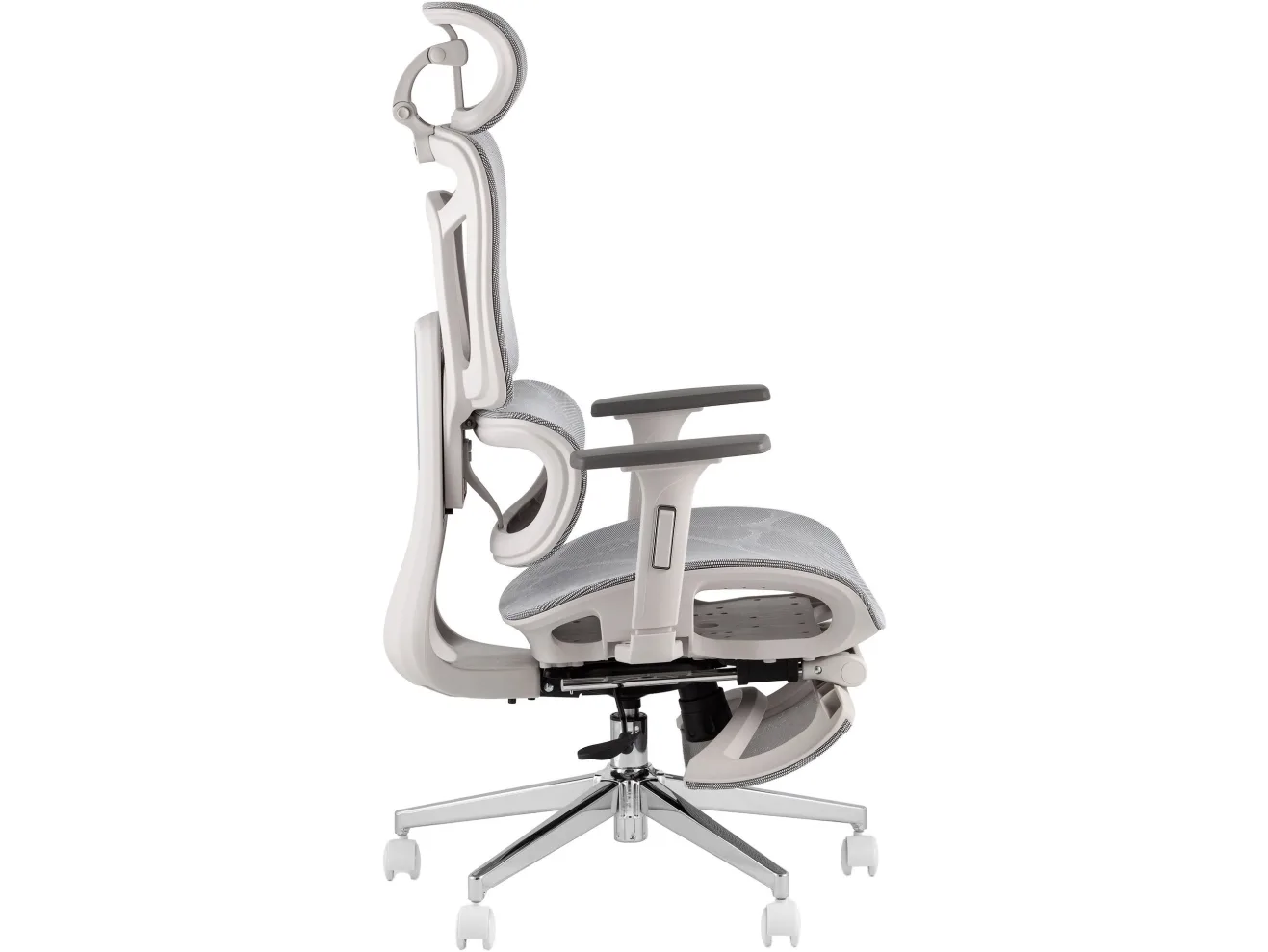 Кресло офисное STOOL GROUP TopChairs Nimbus Белая сетка, белый пластик арт. 5109421108