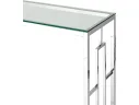 Консоль Stool Group БРУКЛИН 120х40 Прозрачное стекло/Сталь серебро арт. 0190931902