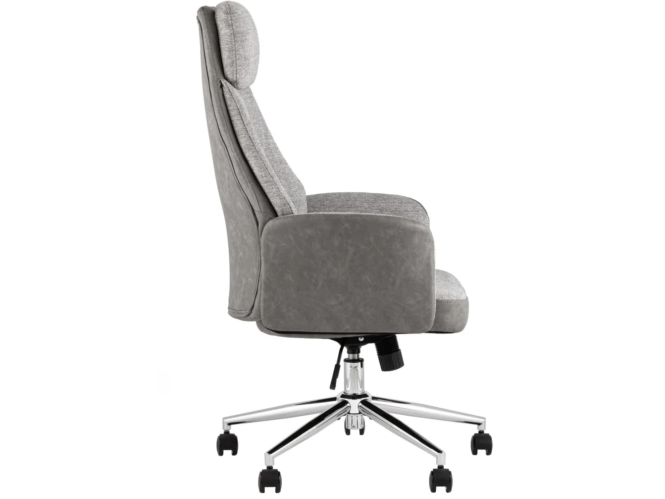 Кресло офисное STOOL GROUP TopChairs Neoma Экокожа/ткань светло-серый арт. 3892516806