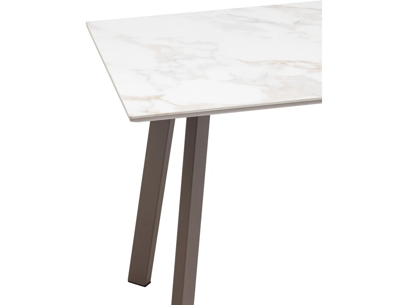 Стол обеденный STOOL GROUP Райли нераскладной 100/70/75 столешница МДФ/керамика Carla Larkin, подстолье капучино арт. 1183864604