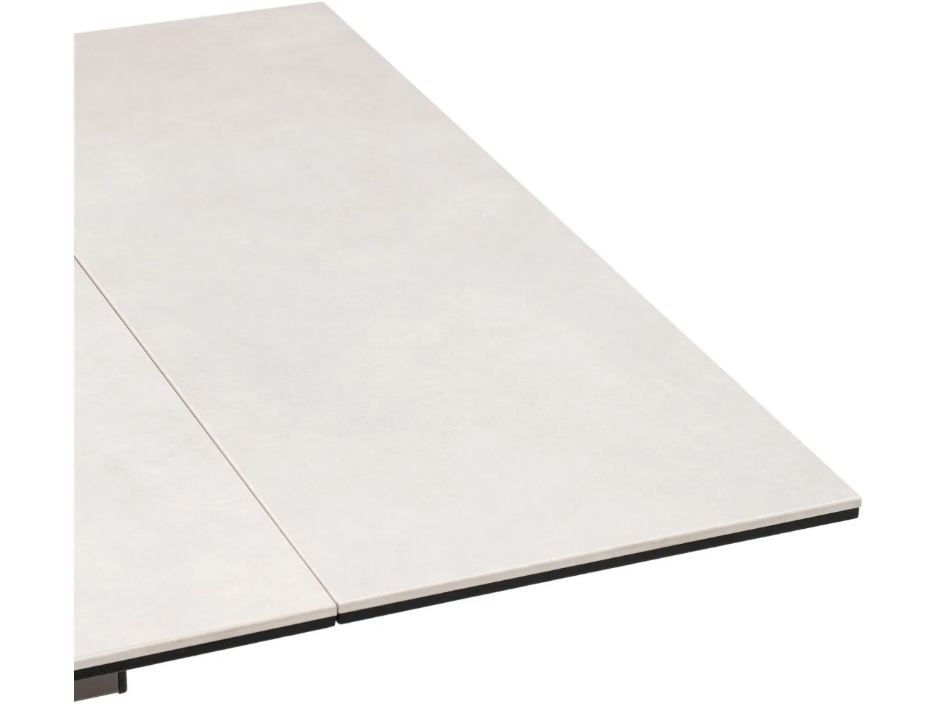 Стол обеденный STOOL GROUP Керас 120-180*80 Carmen light grey, подстолье коричневое арт. 3371808303