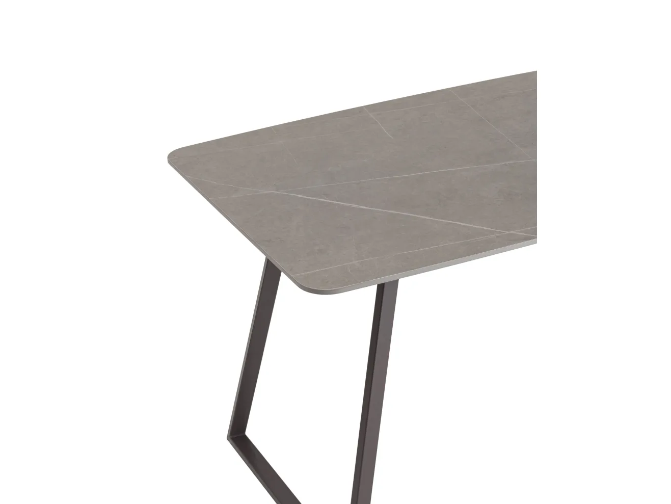 Стол обеденный STOOL GROUP Vermont 140*80 Керамика темная, ножки серые арт. 5221151103