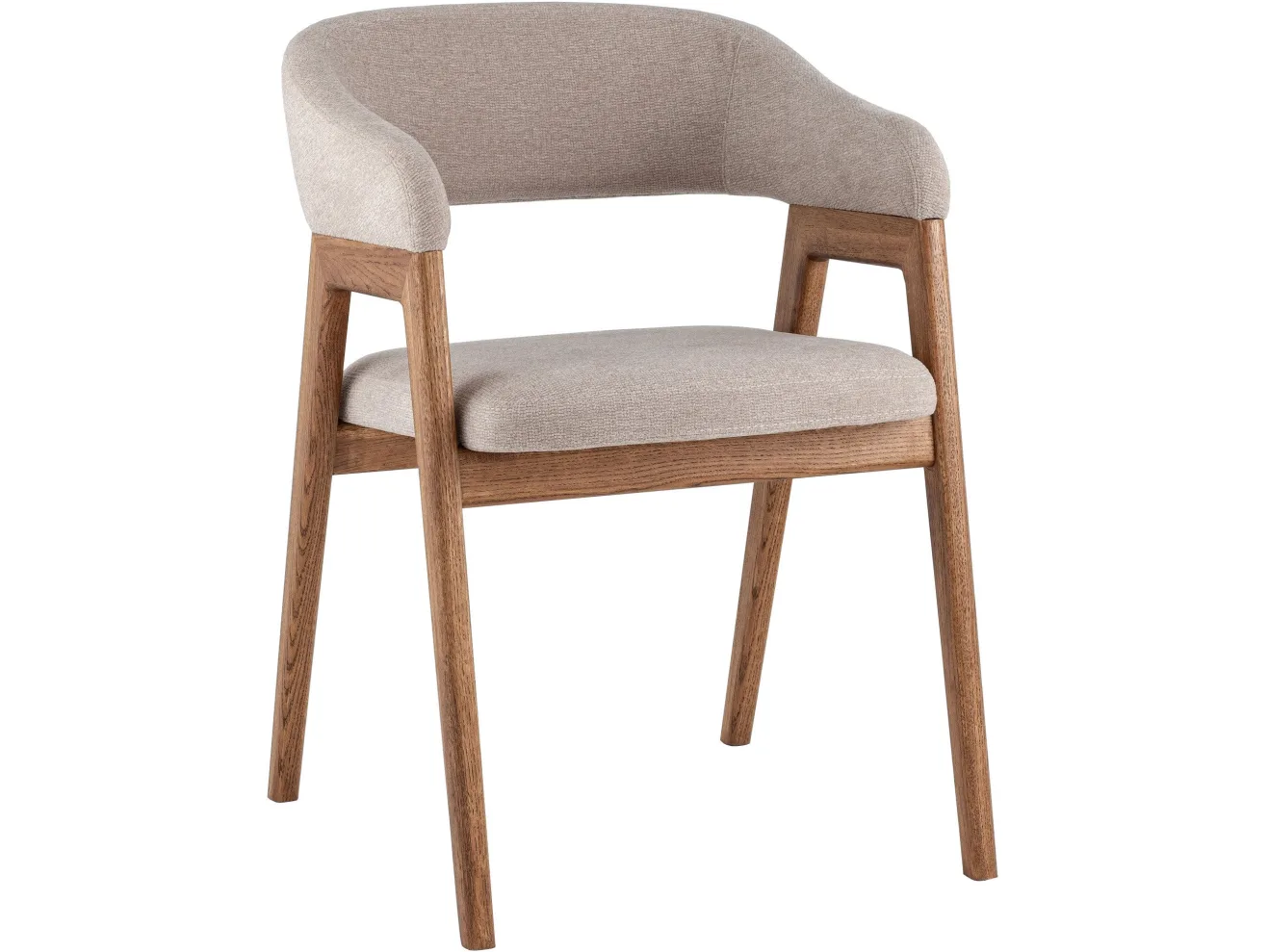 Стул STOOL GROUP Эйко массив дуба Велюр бежевый/Коньяк арт. 3438894606