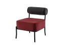 Кресло STOOL GROUP Ponpoun Темно-серый, бордо арт. 2206062203