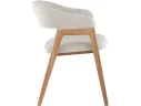 Стул STOOL GROUP Эйко массив дуба Рогожка молочно-бежевый/Бесцветный матовый арт. 3438894602