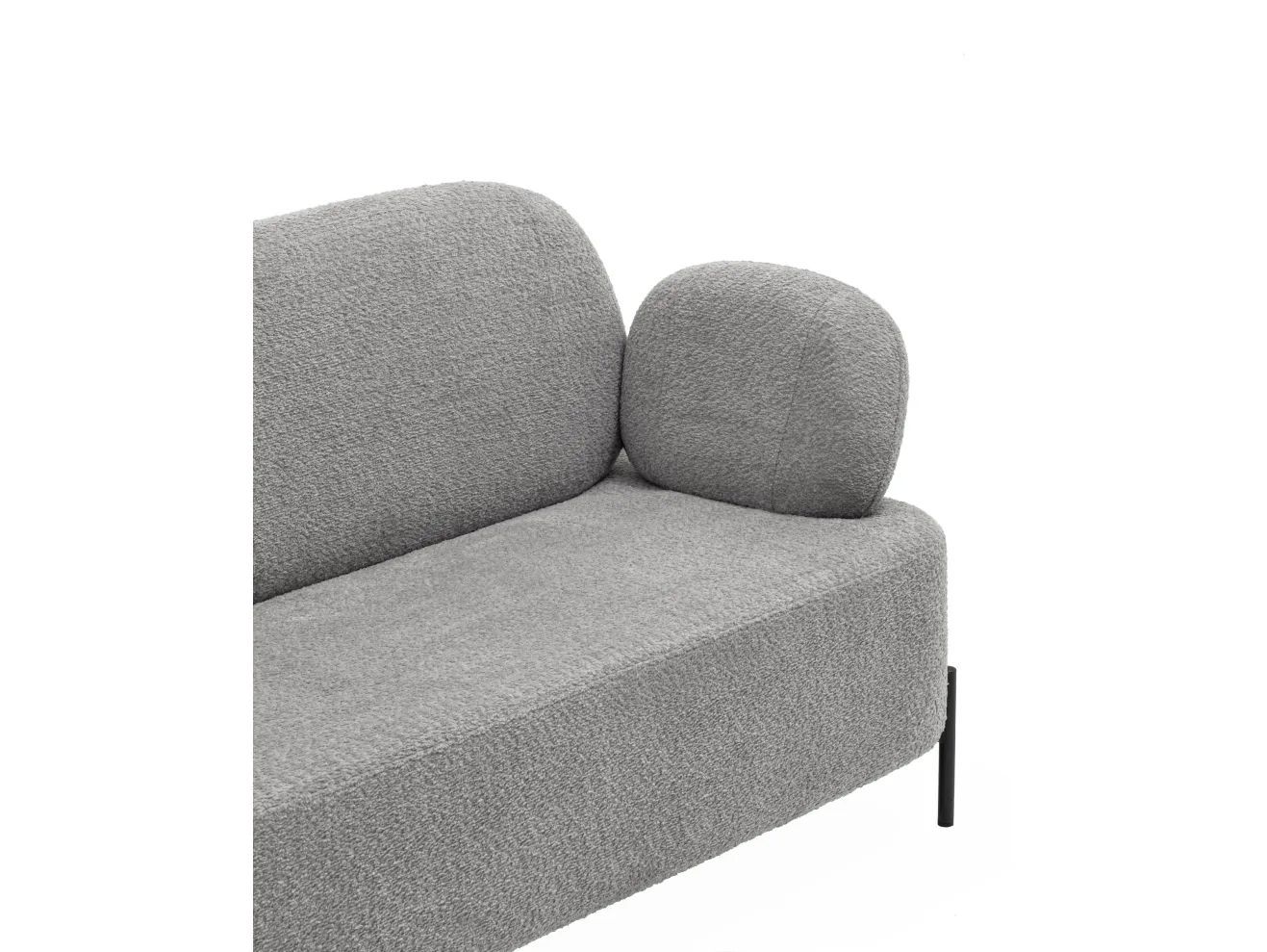 Диван STOOL GROUP Кэнди букле светло-серый арт. 7111963908