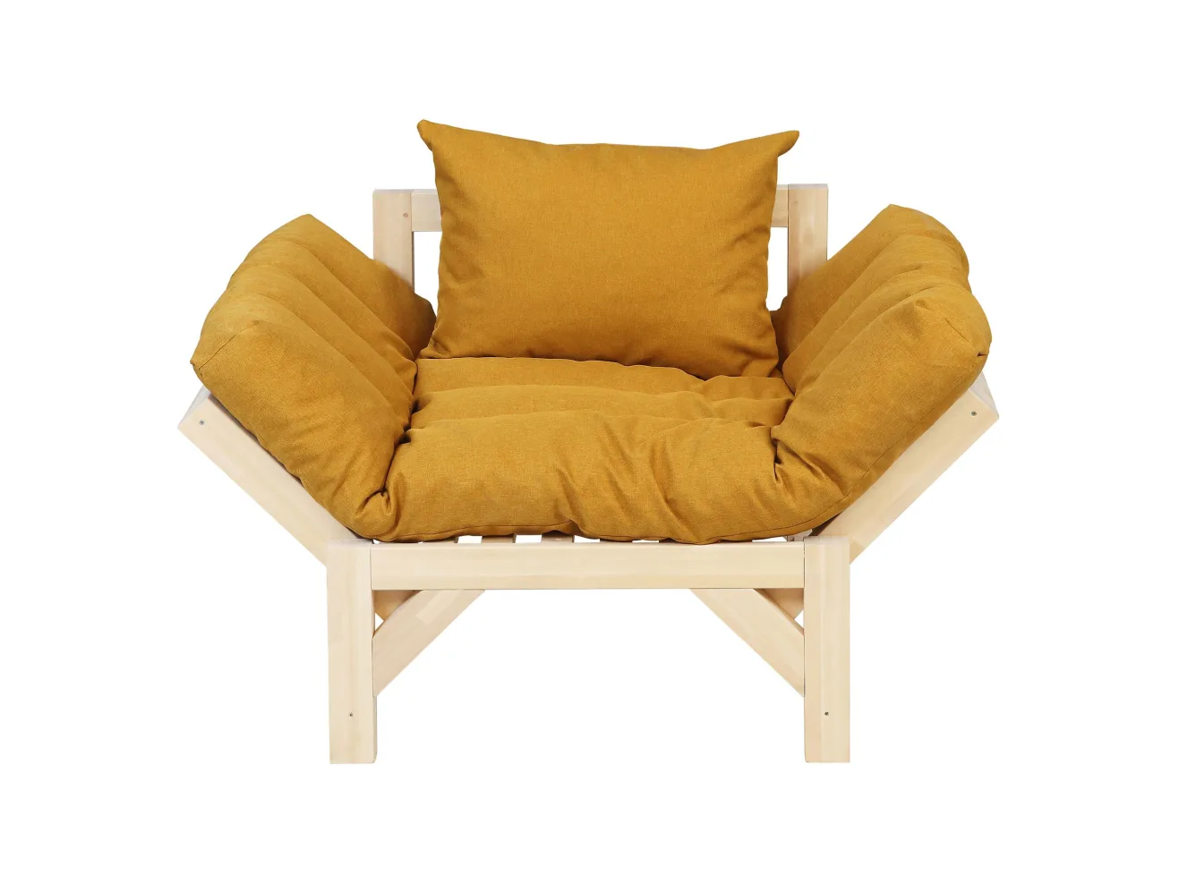 Кресло Мебелик Бинго savana plus yellow/лак арт. 6951680901