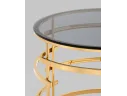 Журнальный столик STOOL GROUP Инфлюэнс 60*60 Стекло smoke/Сталь золото арт. 2977465901