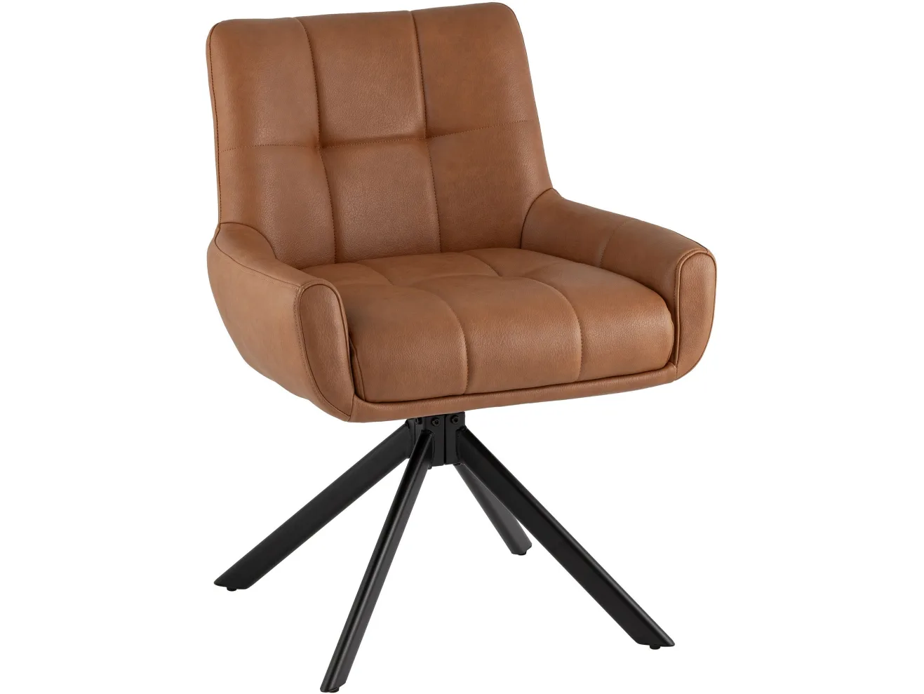 Стул вращающийся STOOL GROUP Хэстл Иск.кожа коричневый арт. 7643496802