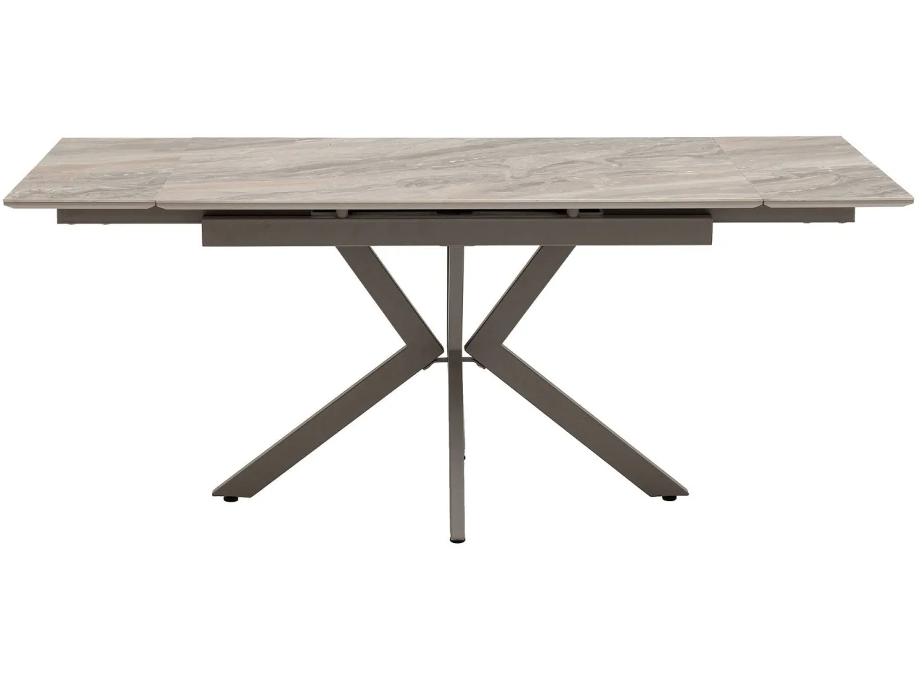 Стол обеденный STOOL GROUP Marmer 120-180/80/76 столешница МДФ16/керамика Ven.Br.Lt, подстолье латте арт. 9635972408
