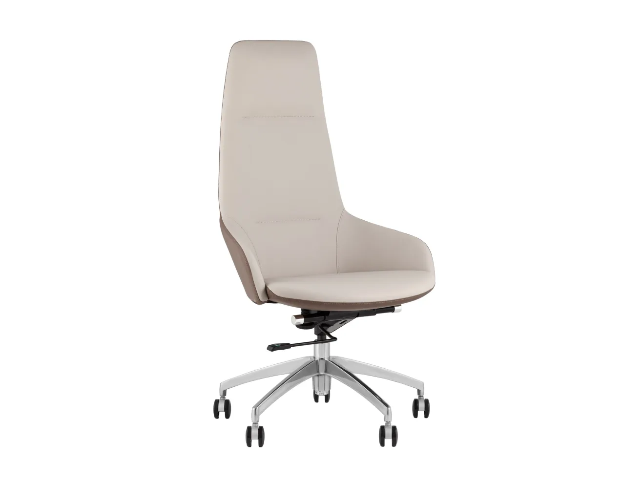 Кресло руководителя STOOL GROUP TopChairs Soulo бежевый/коричневый арт. 4537007501