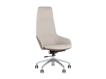 Кресло руководителя STOOL GROUP TopChairs Soulo бежевый/коричневый