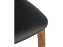 Стул STOOL GROUP Юки массив дуба Натуральная кожа черный/Коньяк арт. 4915531302