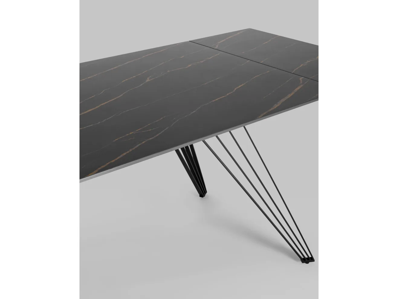 Стол обеденный Stool Group Пандора раскладной 160-240*90 Керамика темная арт. 8133537201