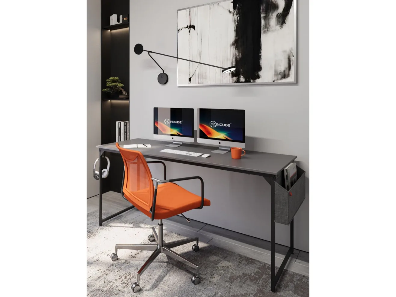 Письменный стол INCUBE D002.160.GRP Graphite арт. 5033471109