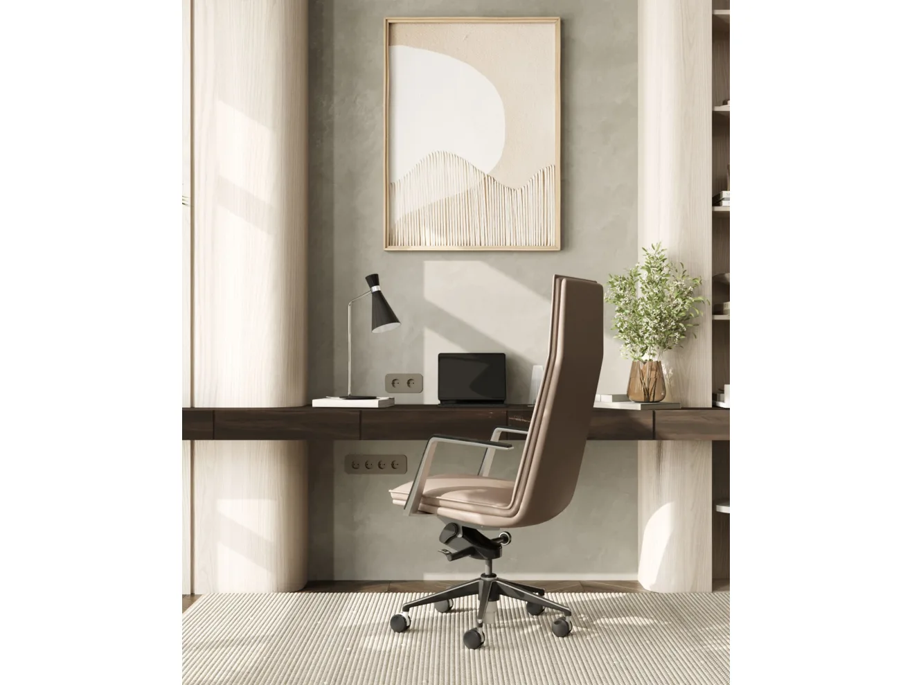 Кресло руководителя STOOL GROUP TopChairs Arrow светло-серый арт. 1078491401