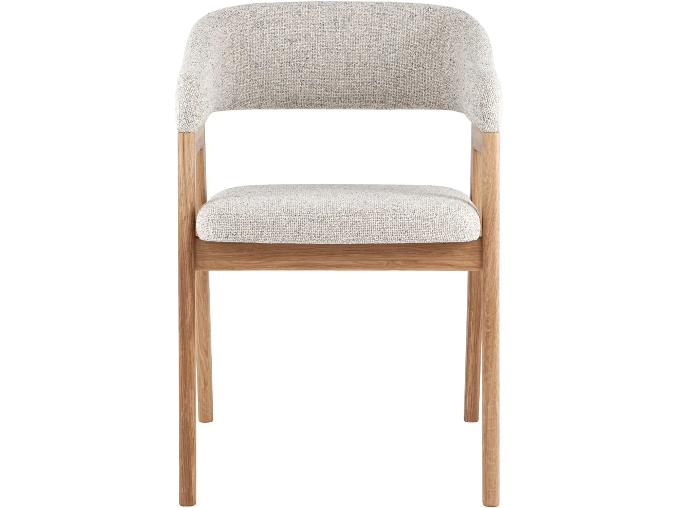 Стул STOOL GROUP Эйко массив дуба Рогожка молочно-бежевый/Бесцветный матовый арт. 3438894602