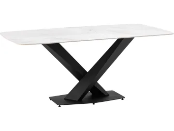 Стол обеденный STOOL GROUP Belle 180х90 белый мрамор