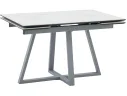 Стол обеденный STOOL GROUP Керас 120-180*80 Snow white, подстолье серое арт. 3371808301
