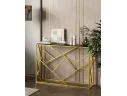 Консоль Stool Group АРТ ДЕКО 115х30 Стекло smoke/Сталь золото арт. 3299989503