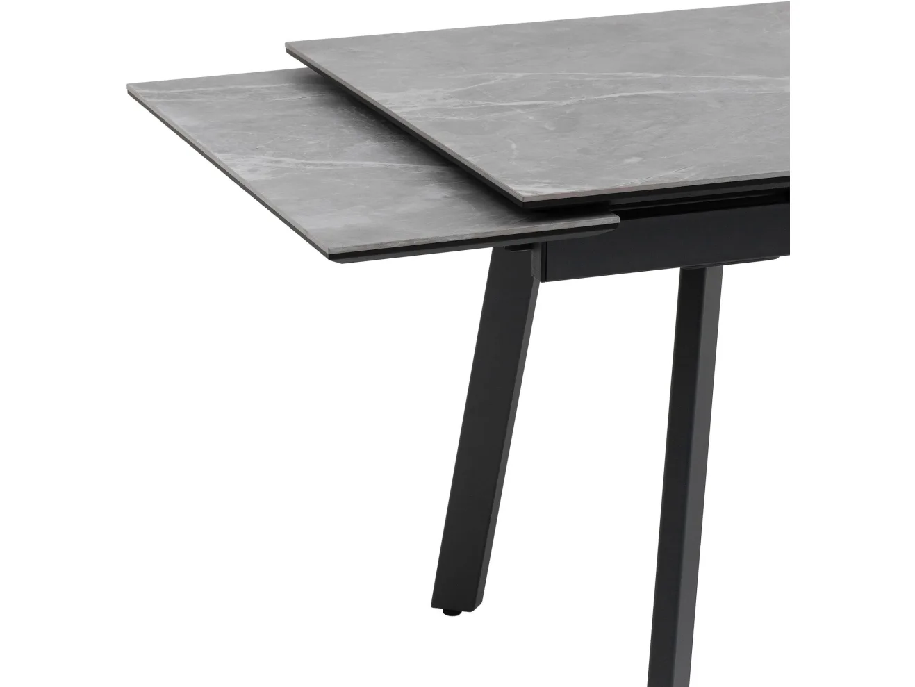 Стол обеденный STOOL GROUP Тайл 140-200*85 Larka Grey, подстолье металл антрацит арт. 8001422203