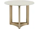 Стол журнальный STOOL GROUP Кассия 60*60 Светлая керамика, сталь шампань арт. 1078097601