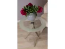 Стол журнальный Мебелик Рилле 441 шимо/стекло прозрачное арт. 9396078601