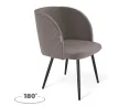 Стул Sheffilton SHT-ST33-4/S1470-VP Кофе мокко/вельвет/черный муар арт. 4671567501