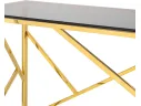Консоль Stool Group АРТ ДЕКО 120х40 Стекло smoke/Сталь золото арт. 3614073504