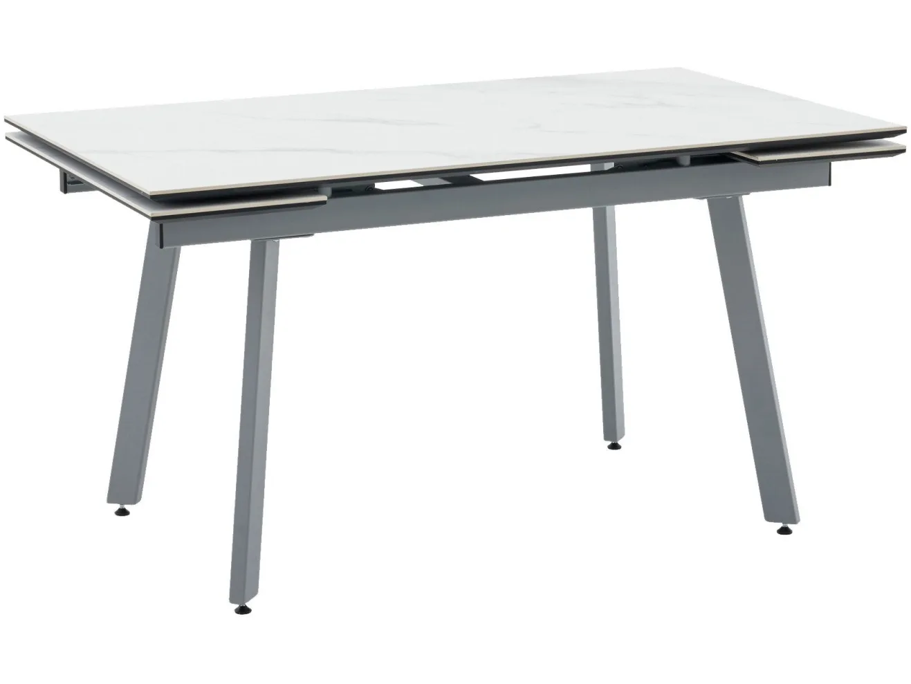 Стол обеденный STOOL GROUP Тайл 140-200*85 Snow white, подстолье серое арт. 8001422201